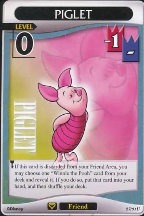 Kingdom Hearts TCG | Piglet (level 0) - Light and Darkness (27/91) | The Nerd Merchant
