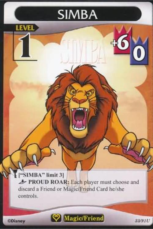 Kingdom Hearts TCG | Simba (level 1) - Light and Darkness (33/91) | The Nerd Merchant