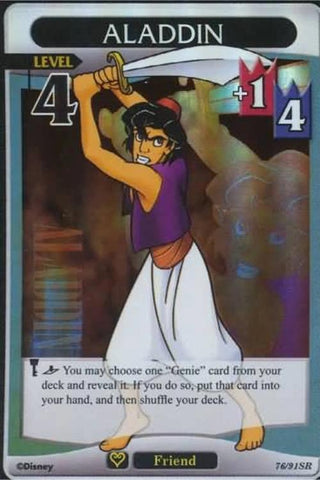 Kingdom Hearts TCG | Aladdin (level 4) - Light and Darkness (76/91) | The Nerd Merchant