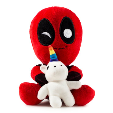 Kid Robot | Marvel Deadpool Riding a Unicorn Phunny Plush | The Nerd Merchant