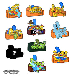 The Simpson's Couch Gag Blind Box Enamal Pin Series