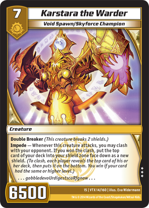 Kaijudo | Karstara the Warder - Level 7 (15VTX) | The Nerd Merchant