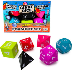 6CT Big Box Combo Oversized Foam Dice Set