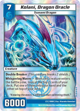 Kaijudo | Kolani, Dragon Oracle - Level 7 (11BBR) | The Nerd Merchant