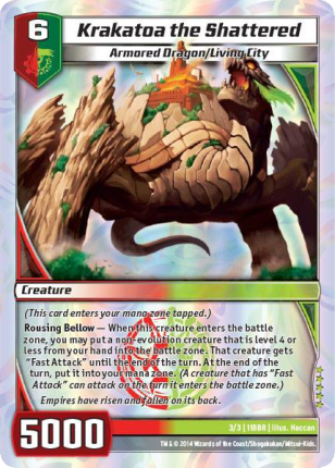 Kaijudo | Krakatoa the Shattered - Level 6 (11BBR) | The Nerd Merchant