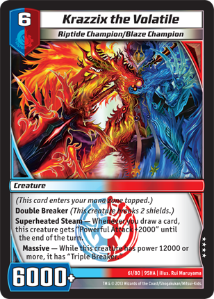 Kaijudo | Krazzix the Volatile - Level 6 (09SHA) | The Nerd Merchant