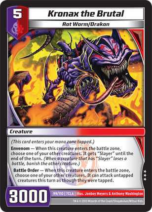 Kaijudo | Kronax the Brutal - Level 5 (07CLA) | The Nerd Merchant