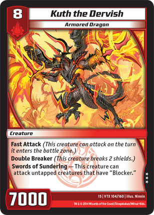 Kaijudo | Kuth the Dervish - Level 8 (15VTX) | The Nerd Merchant