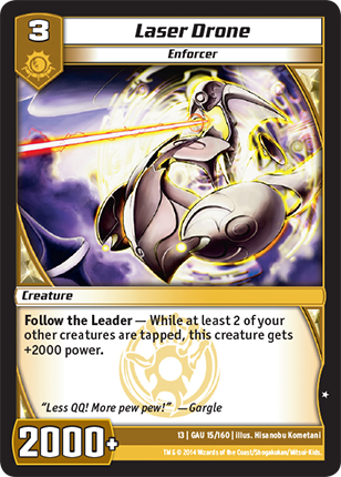 Kaijudo | Laser Drone - Level 3 (13GAU) | The Nerd Merchant