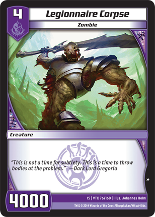 Kaijudo | Legionnaire Corpse - Level 4 (15VTX) | The Nerd Merchant