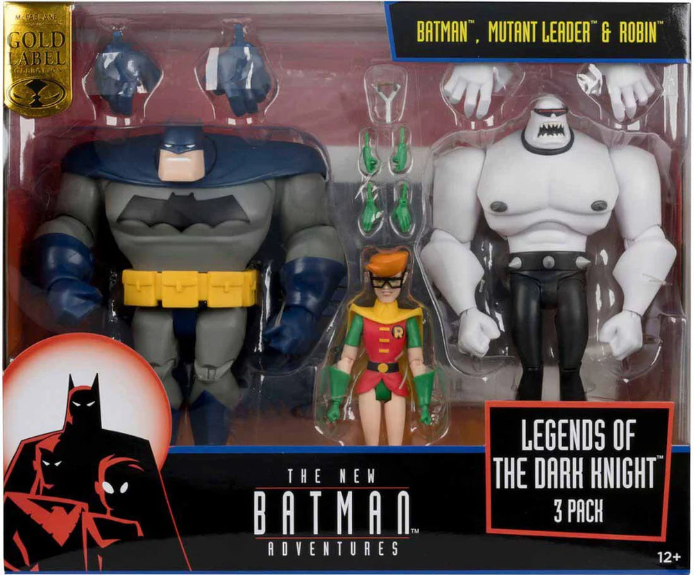McFarlane Toys - Batman, Mutant Leader & Robin - Legends of the Dark Knight 3-Pack (Minor Box Damage)