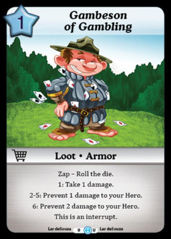 Munchkin CCG | Gambeson of Gambling - The Desolation of Blarg #9/125 | The Nerd Merchant