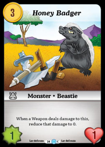 Munchkin CCG | Honey Badger - The Desolation of Blarg #24/125 | The Nerd Merchant