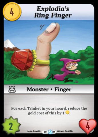 Munchkin CCG | Explodia's Ring Finger - Season 1 #59/313 | The Nerd Merchant