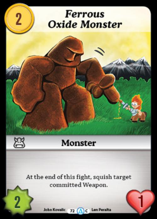 Munchkin CCG | Ferrous Oxide Monster - Season 1 #72/313 | The Nerd Merchant