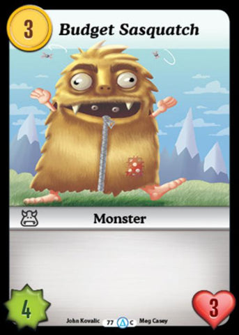 Munchkin CCG | Budget Sasquatch - Season 1 #77/313 | The Nerd Merchant