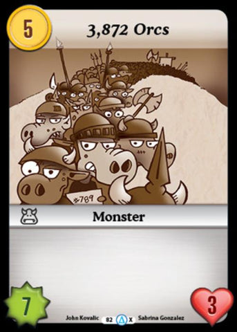 Munchkin CCG | 3,872 Orcs (Alt 1) - Season 1 #82/313 | The Nerd Merchant