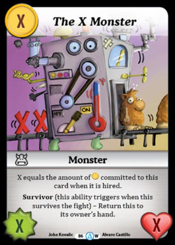 Munchkin CCG | The X Monster - Season 1 #86/313 | The Nerd Merchant