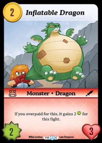 Munchkin CCG | Inflatable Dragon - Season 1 #115/313 | The Nerd Merchant