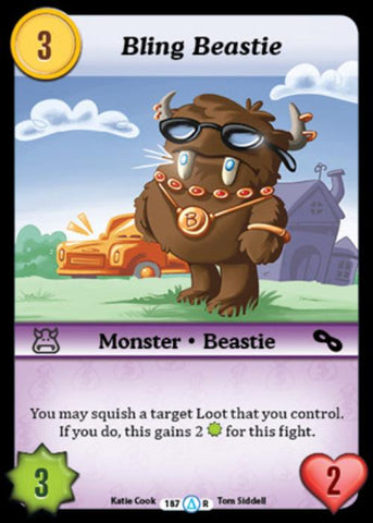 Munchkin CCG | Bling Beastie - Season 1 #187/313 | The Nerd Merchant