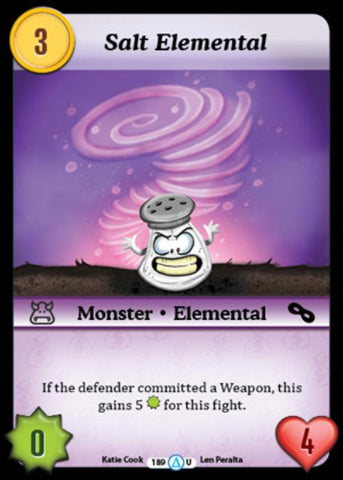 Munchkin CCG | Salt Elemental - Season 1 #189/313 | The Nerd Merchant