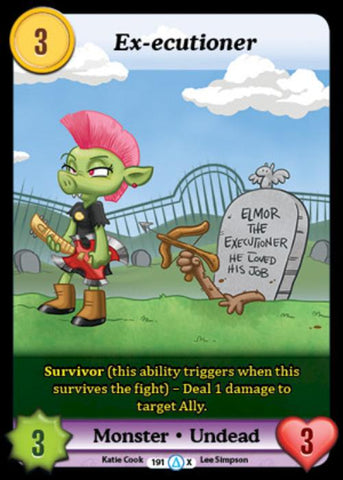 Munchkin CCG | Ex-ecutioner (Alt 1) - Season 1 #191/313 | The Nerd Merchant