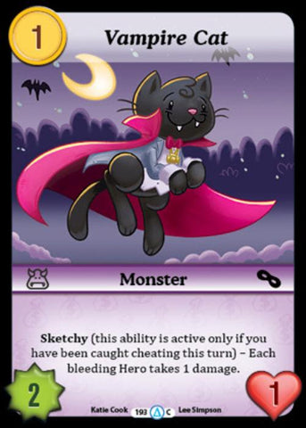 Munchkin CCG | Vampire Cat - Season 1 #193/313 | The Nerd Merchant