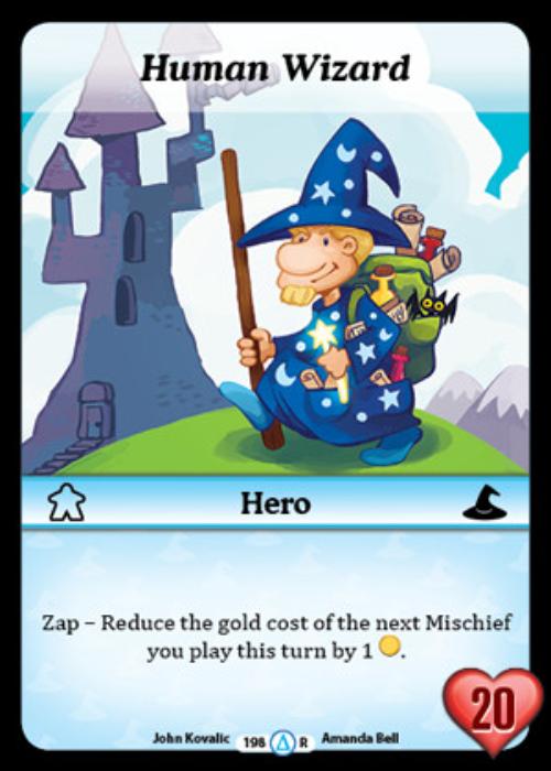 Munchkin CCG | Human Wizard (Alt 1) - Season 1 #198/313 | The Nerd Merchant