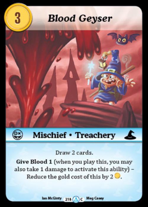 Munchkin CCG | Blood Geyser - Season 1 #218/313 | The Nerd Merchant