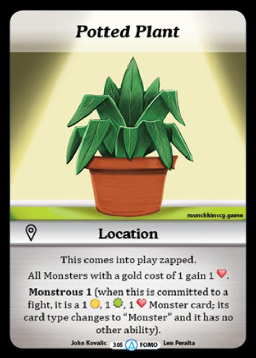 Munchkin CCG | Potted Plant (Promo) - Season 1 #305/313 | The Nerd Merchant