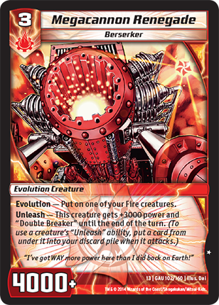 Kaijudo | Megacannon Renegade - Level 3 (13GAU) | The Nerd Merchant