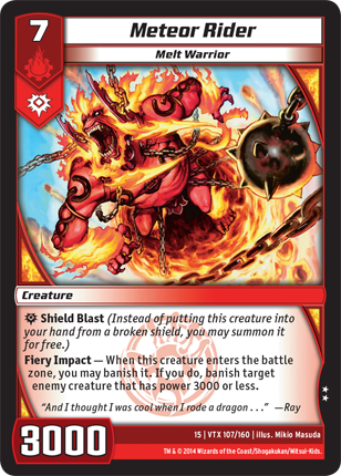 Kaijudo | Meteor Rider - Level 7 (15VTX) | The Nerd Merchant