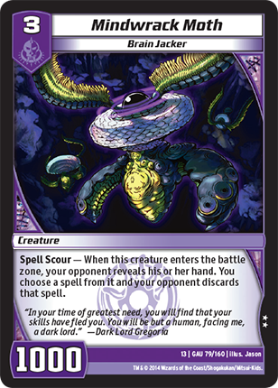 Kaijudo | Mindwrack Moth - Level 3 (13GAU) | The Nerd Merchant