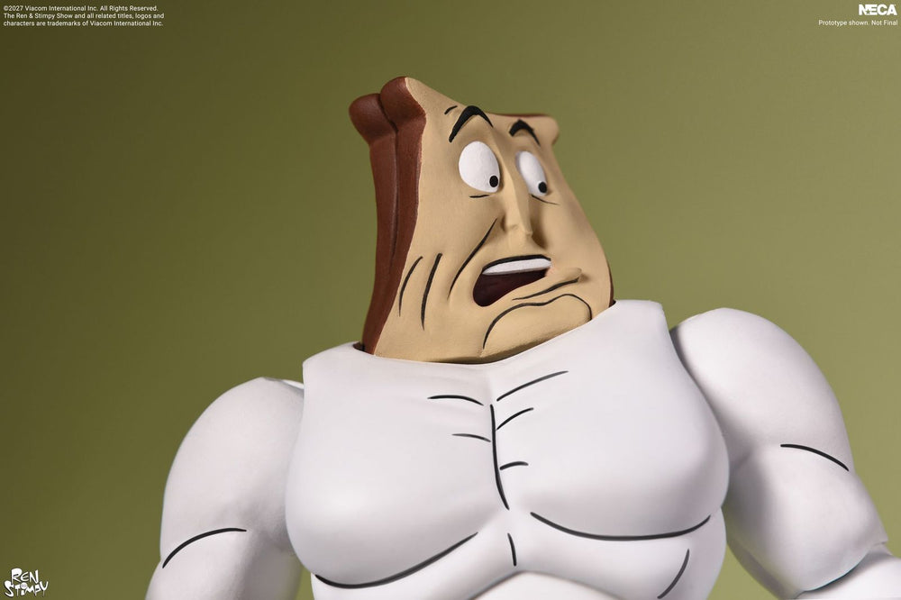 The Ren & Stimpy Show - 7 in Scale Action Figure - Ultimate Powdered Toast Man