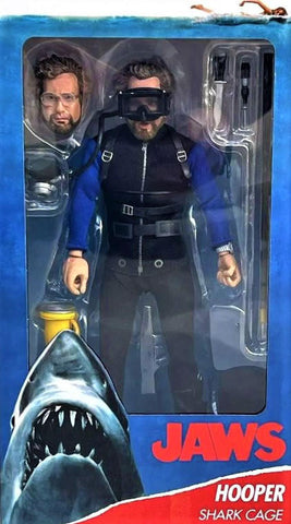 NECA Jaws-  8” Clothed Action Figure – Hooper (Shark Cage)