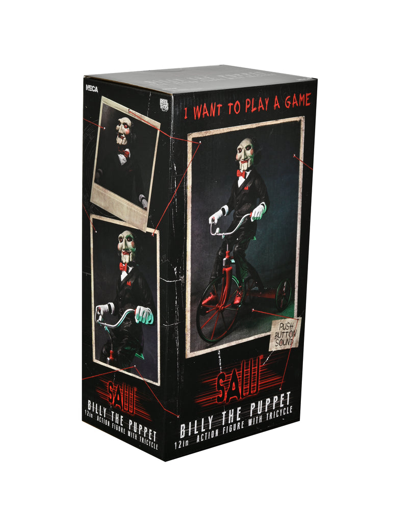 NECA | Saw - Billy the Puppet with Tricycle | The Nerd Merchant