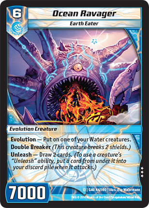 Kaijudo | Ocean Ravager - Level 6 (13GAU) | The Nerd Merchant