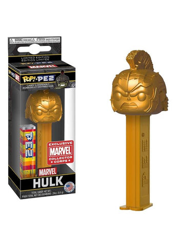 Funko Pop + Pez | Gladiator Hulk (Gold) [Marvel Collector Corps] - Pez Dispenser [EUC] | The Nerd Merchant
