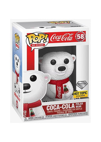 Funko Pop | Coca-Cola Polar Bear (Diamond) [Hot Topic] - Ad Icons #58 [EUC] | The Nerd Merchant