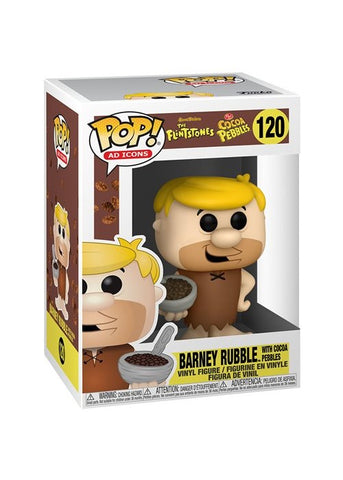 Funko Pop | Barney Rubble with Cocoa Pebbles - Ad Icons #120 [EUC] | The Nerd Merchant