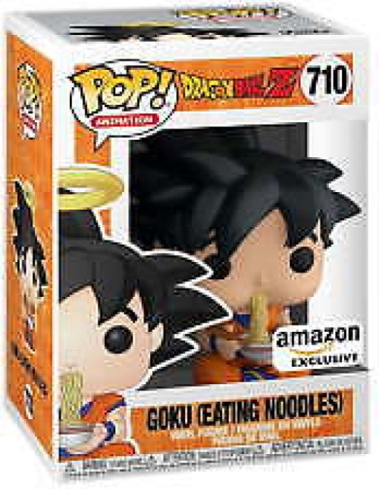 Funko Pop | Goku (Eating Noodles) [Amazon] - Dragonball Z #710 [EUC] | The Nerd Merchant