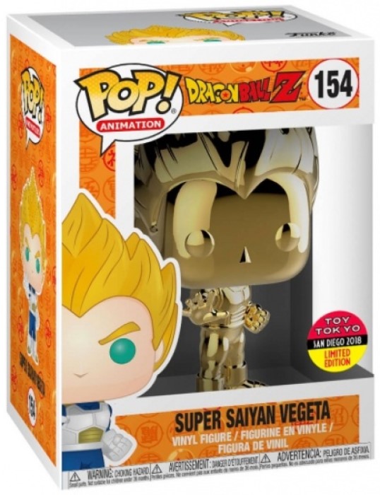 Funko Pop | Super Saiyan Vegeta (Gold) [Toy Tokyo] - Dragonball Z #154 [EUC] | The Nerd Merchant