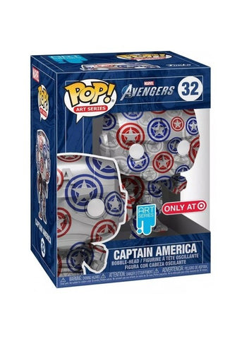 Funko Pop | Captain America [Target] - Art Series - #32 [EUC] | The Nerd Merchant