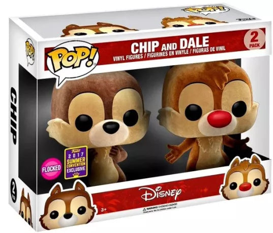 Chip and Dale (Flocked) [Summer Con] - Disney 2-Pack