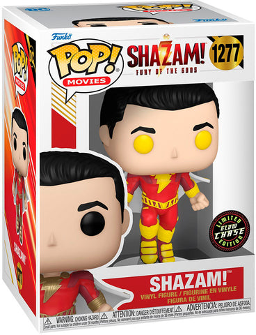 Funko Pop | Shazam! (Glow in the Dark) (Chase) - Shazam #1277 [EUC] | The Nerd Merchant