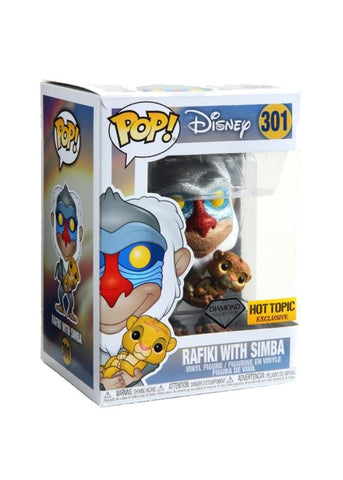 Funko Pop | Rafiki with Simba (Diamond) [Hot Topic] - Disney #301 [EUC] | The Nerd Merchant