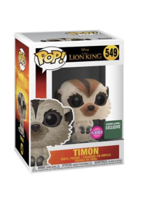 Funko Pop | Timon (Flocked) [Barnes & Noble] - The Lion King #549 [EUC] | The Nerd Merchant