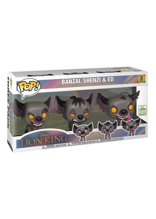 Funko Pop | Banzai, Shenzi, & Ed [Spring] - The  Lion King 3-Pack [EUC] | The Nerd Merchant