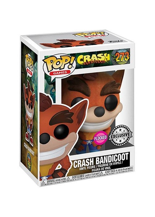 Funko Pop | Crash Bandicoot (Flocked) [Gamestop] - Crash Bandicoot #273 [EUC] | The Nerd Merchant