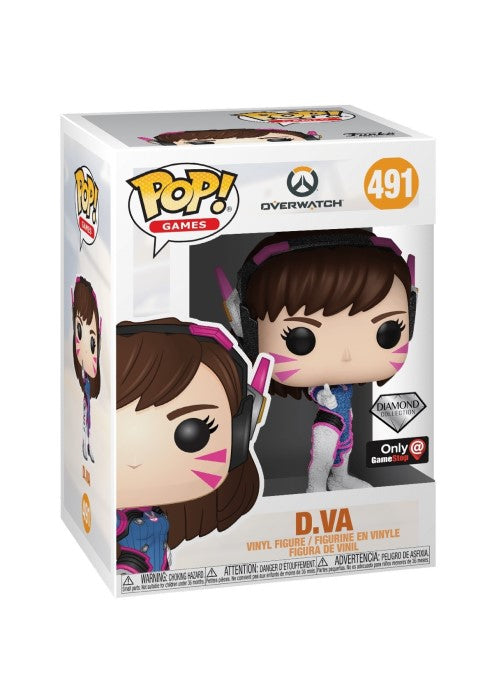Pop! Vinyl | D.Va (Diamond) [Gamestop] - Overwatch #491 | The Nerd Merchant